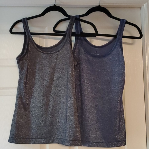 Banana Republic tanks x 2 black and navy - Picture 1 of 2